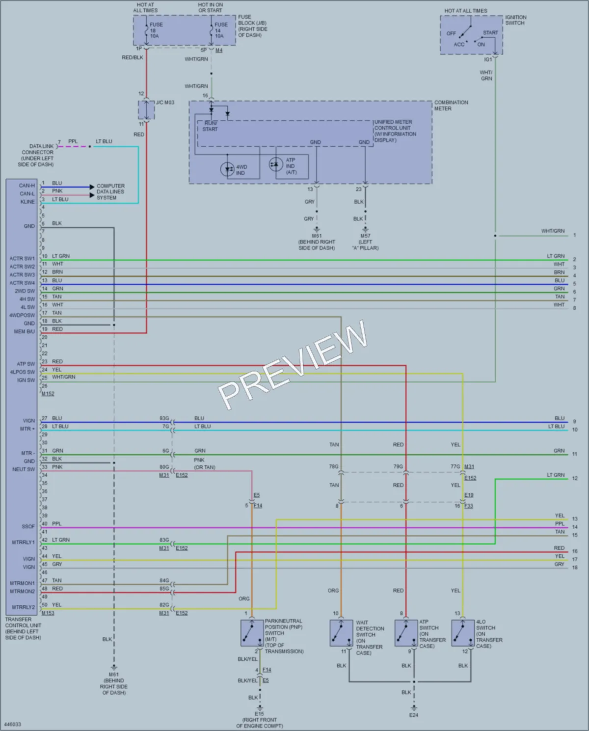 2014 Nissan Xterra Transmission wiring diagram preview