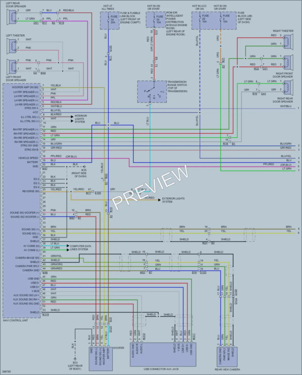 2014 Nissan cube Navigation wiring diagram preview