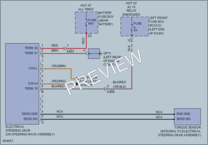 2014 Porsche 911 Electronic Power Steering wiring diagram preview