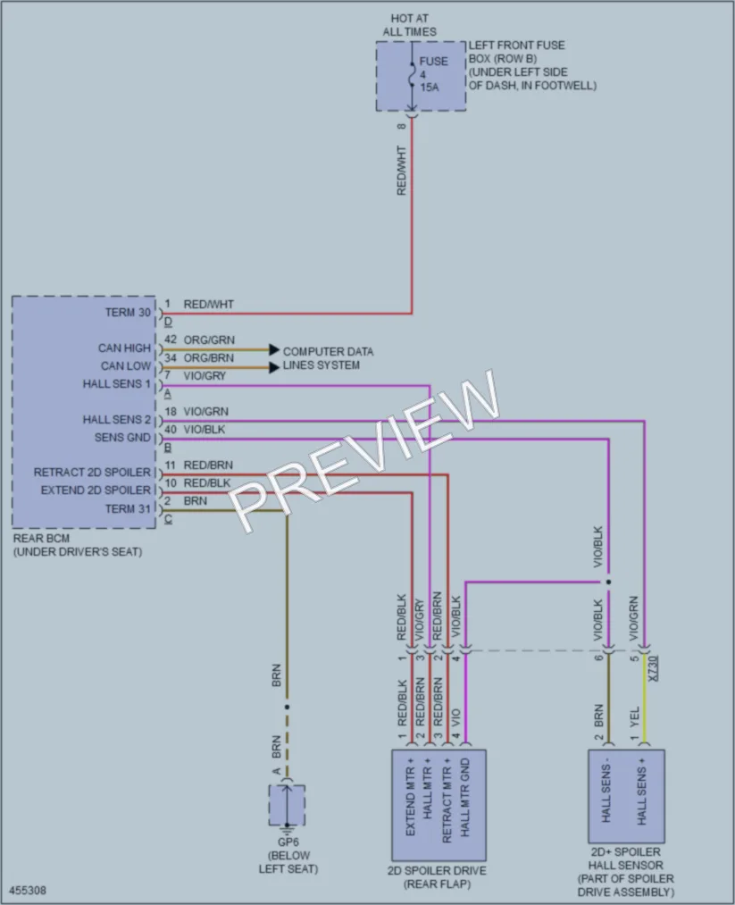 2014 Porsche Boxster Active Bodyworks wiring diagram preview