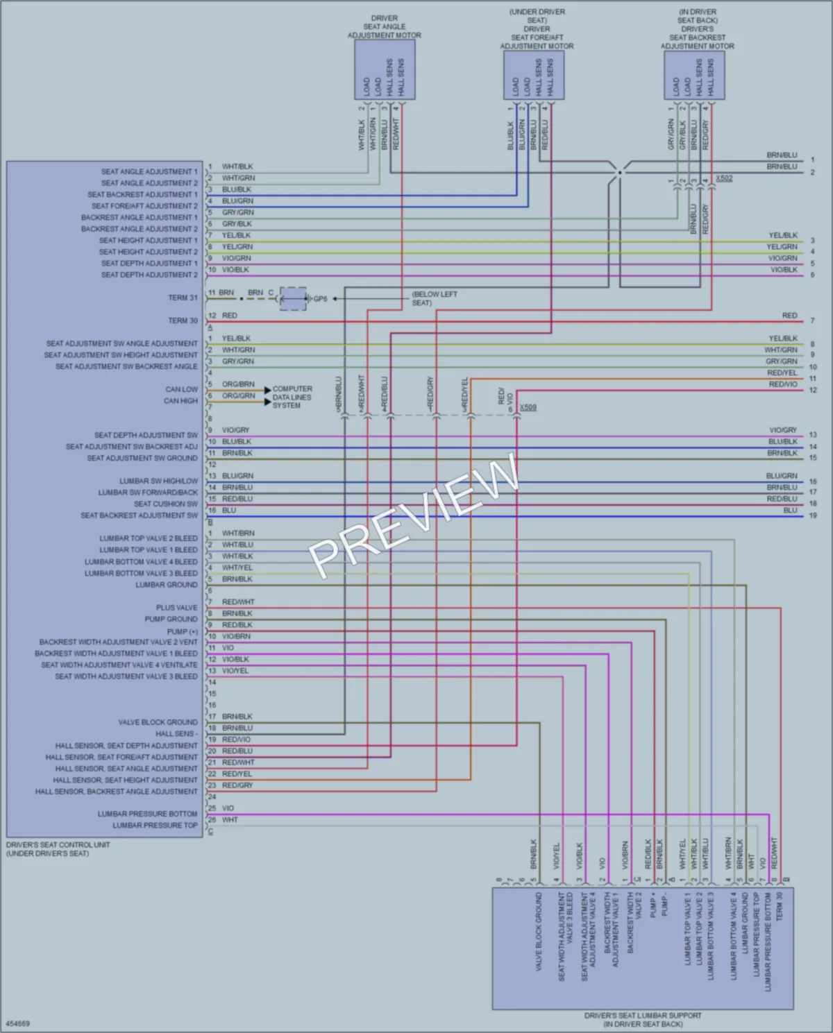 2014 Porsche Boxster Memory Systems wiring diagram preview