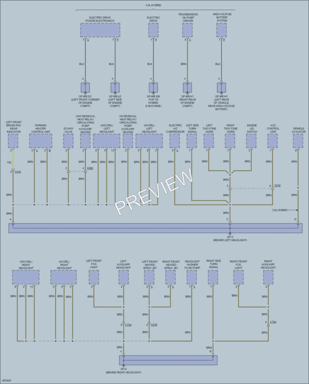 2014 Porsche Cayenne Ground Distribution wiring diagram preview