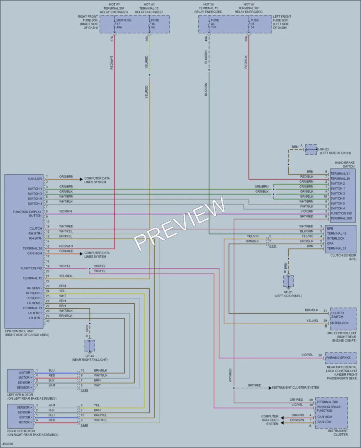2014 Porsche Cayenne Shift Interlock wiring diagram preview