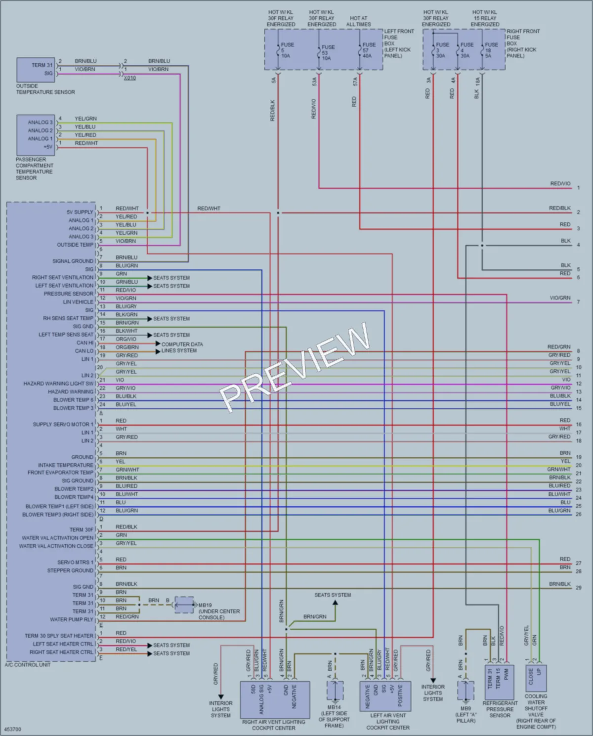 2014 Porsche Panamera Air Conditioning wiring diagram preview
