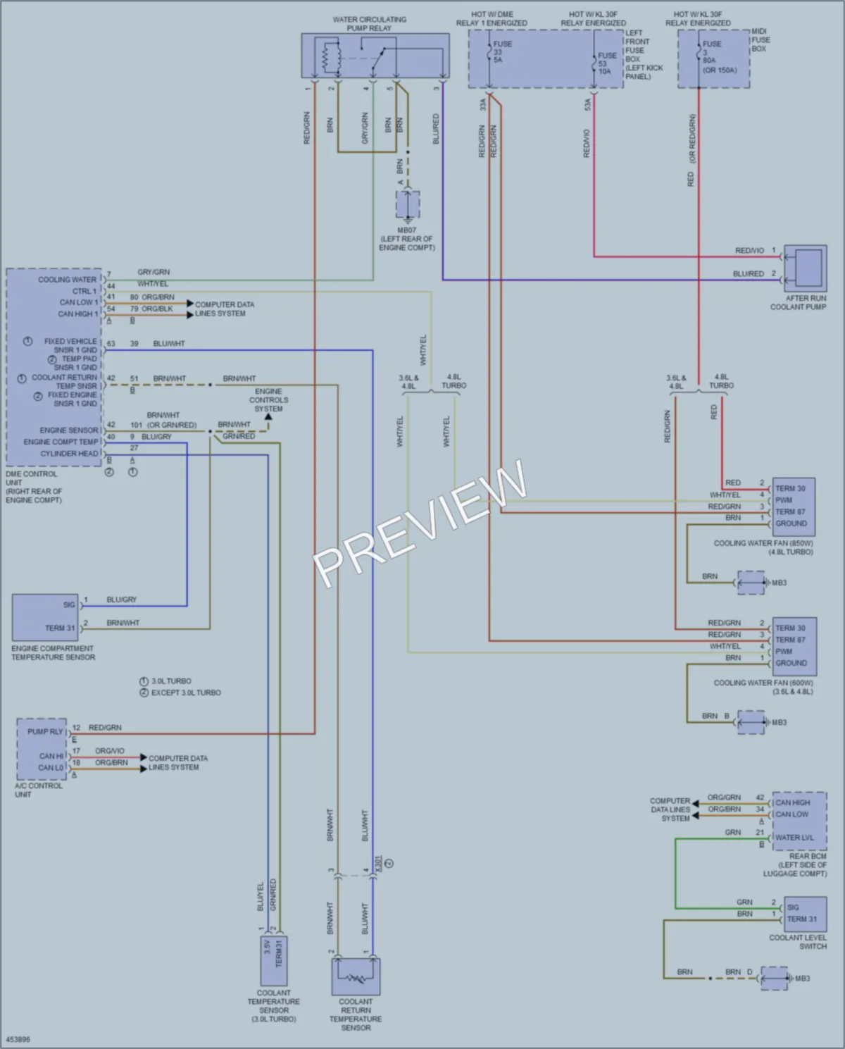 2014 Porsche Panamera Cooling Fan wiring diagram preview