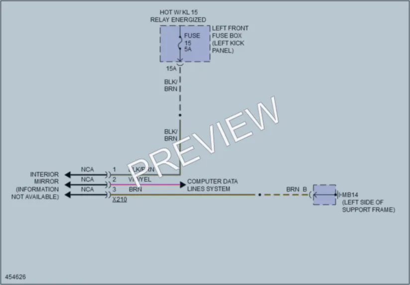 2014 Porsche Panamera Power Mirrors wiring diagram preview