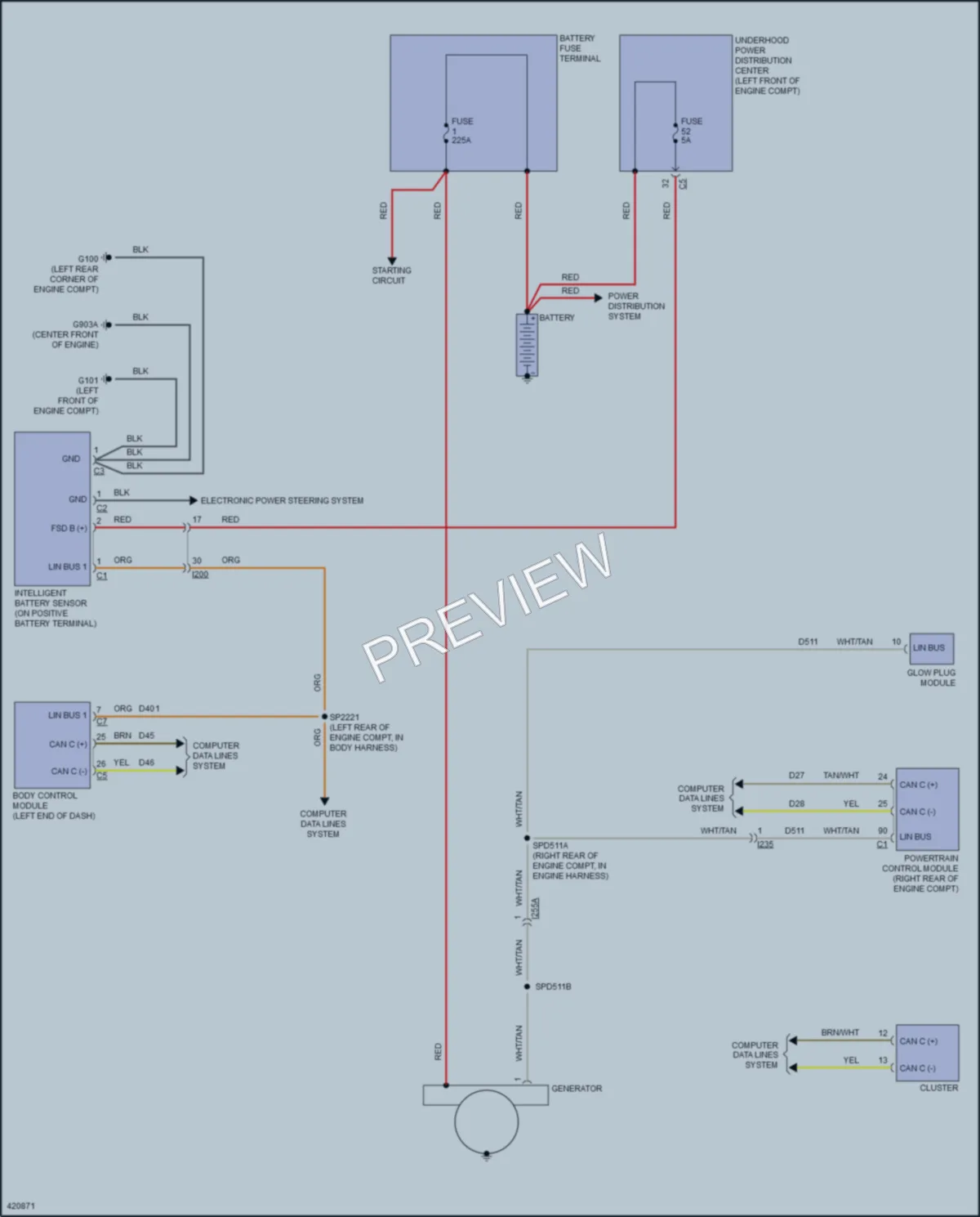 2014 Ram 1500Pickup Starting Charging wiring diagram preview