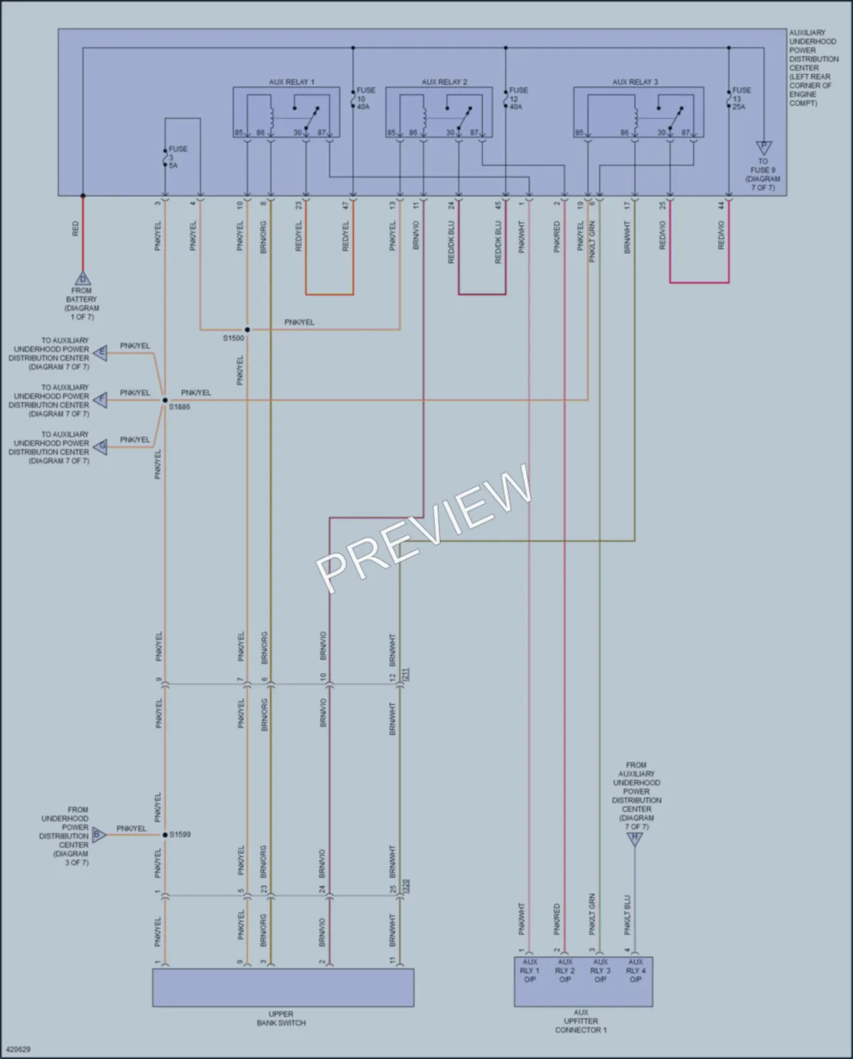 2014 Ram 2500Pickup Power Distribution wiring diagram preview