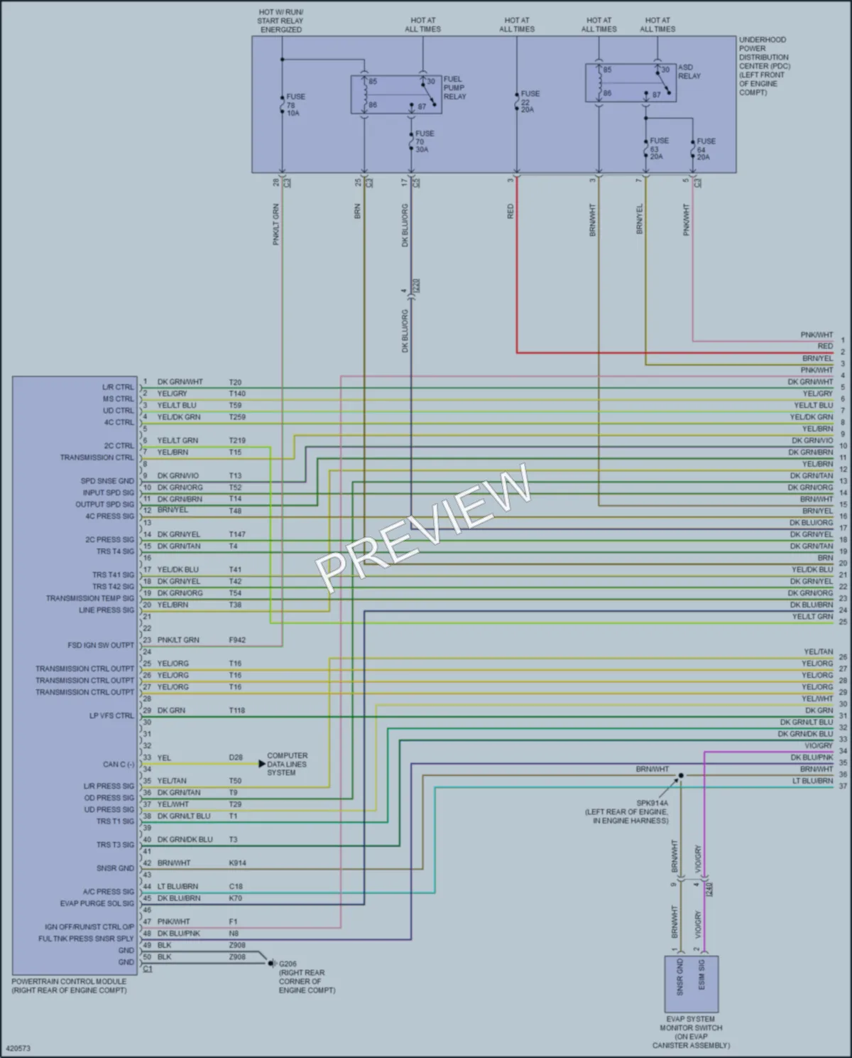 2014 Ram 3500Pickup Engine Performance wiring diagram preview