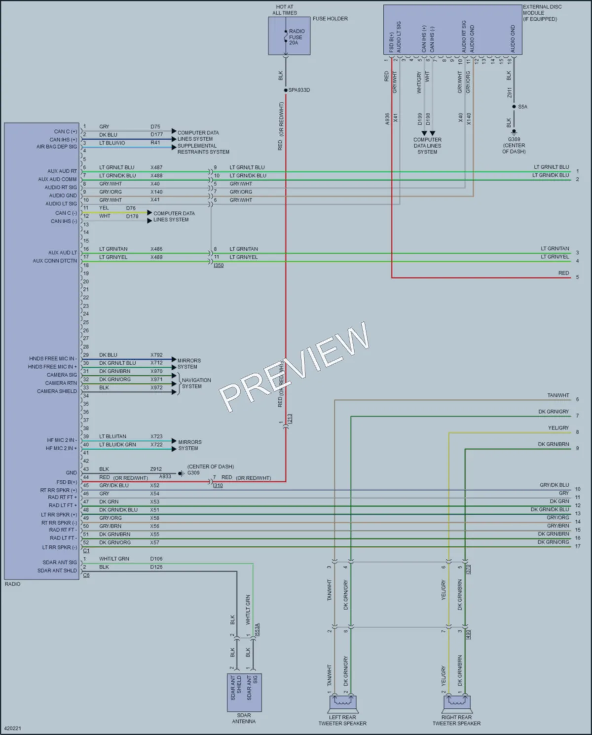 2014 Ram 3500Pickup Navigation wiring diagram preview