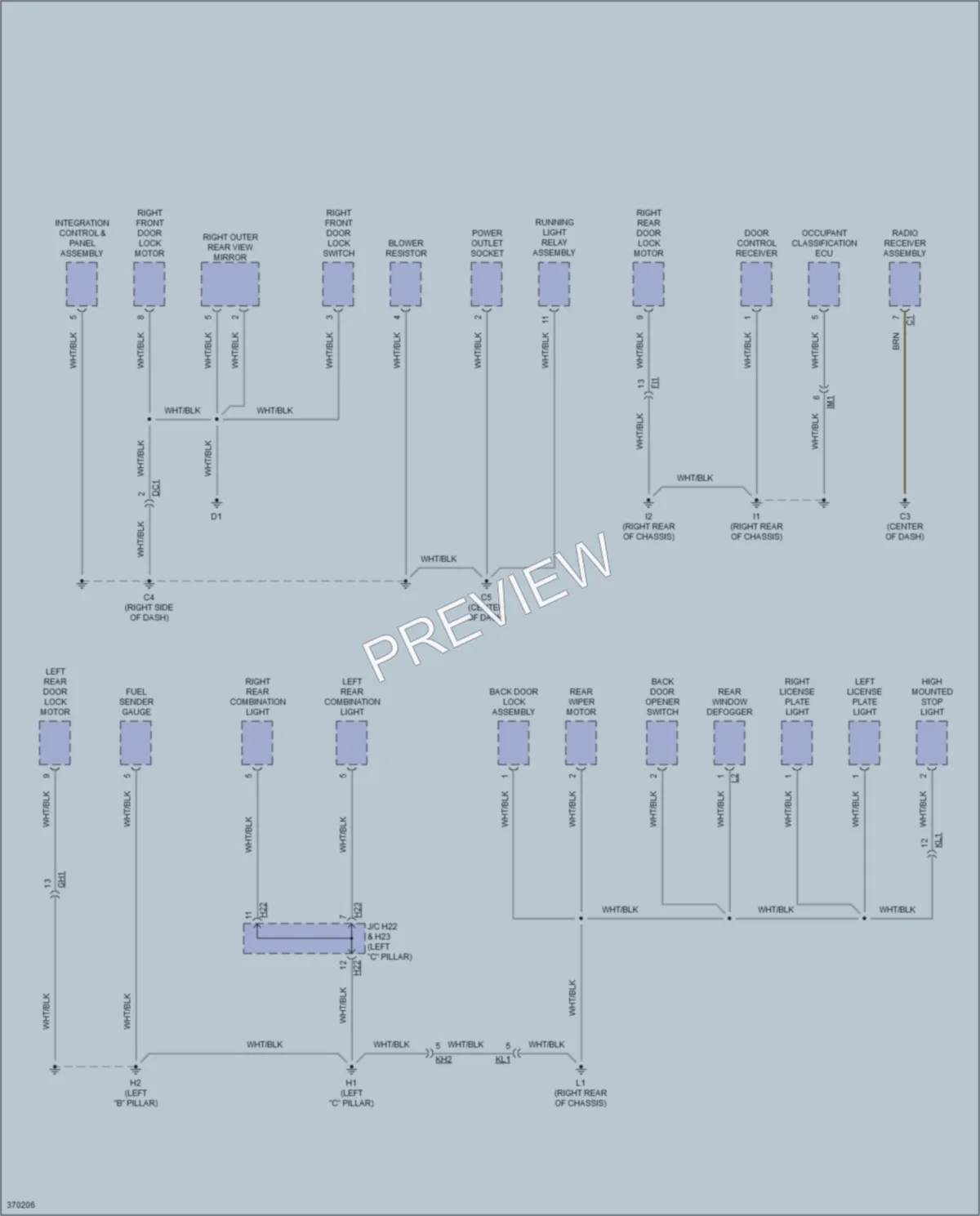 2014 Scion xB Ground Distribution wiring diagram preview