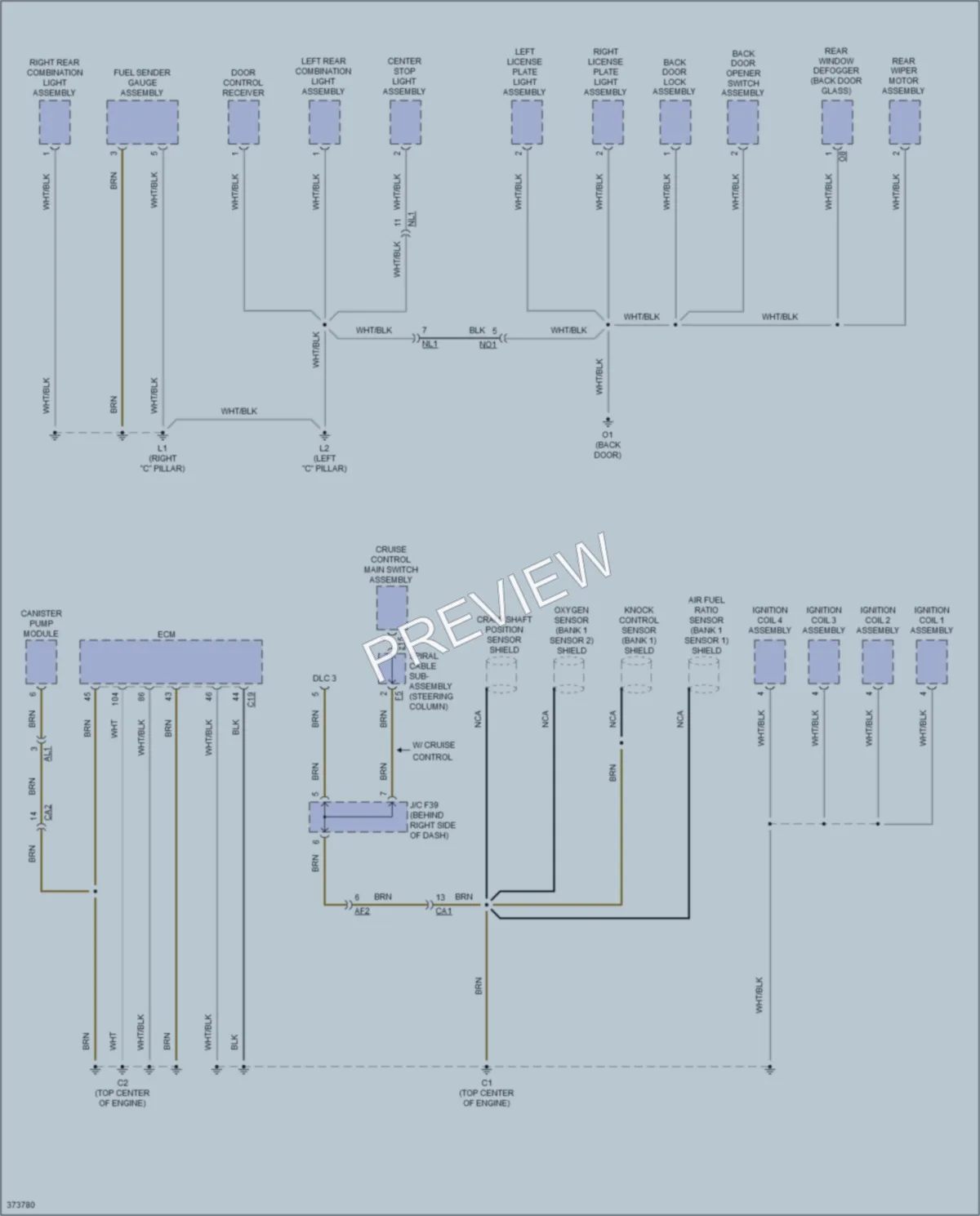 2014 Scion xD Ground Distribution wiring diagram preview