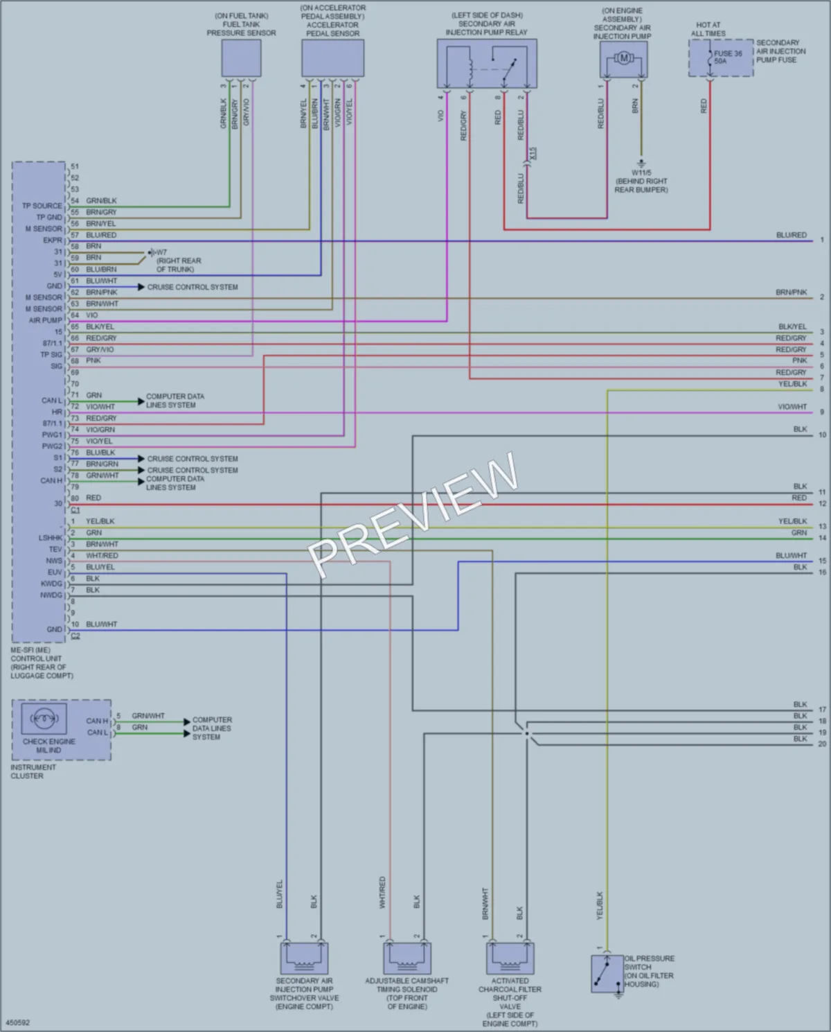 2014 Smart fortwoelectric Engine Performance wiring diagram preview