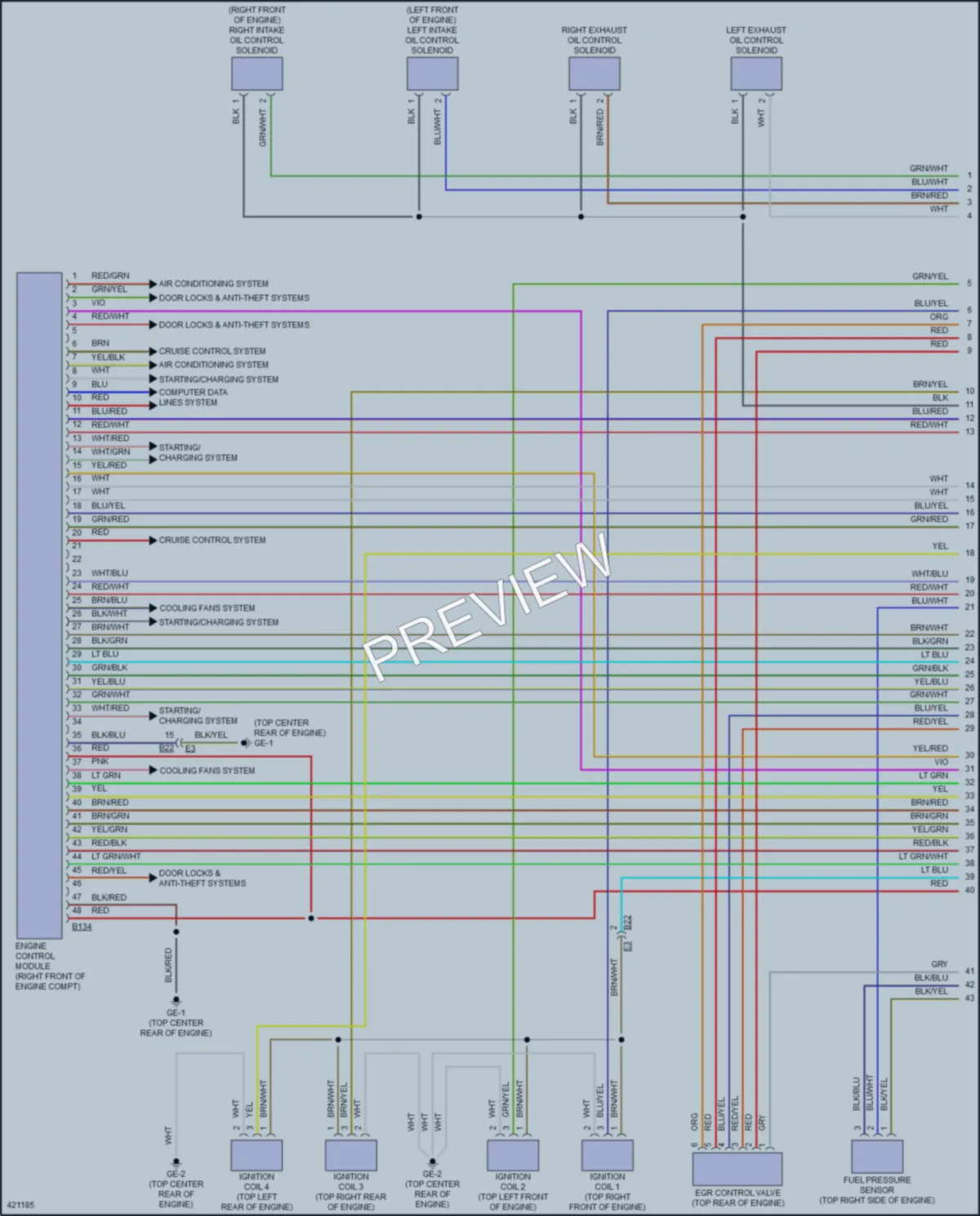 2014 Subaru Forester Engine Performance wiring diagram preview