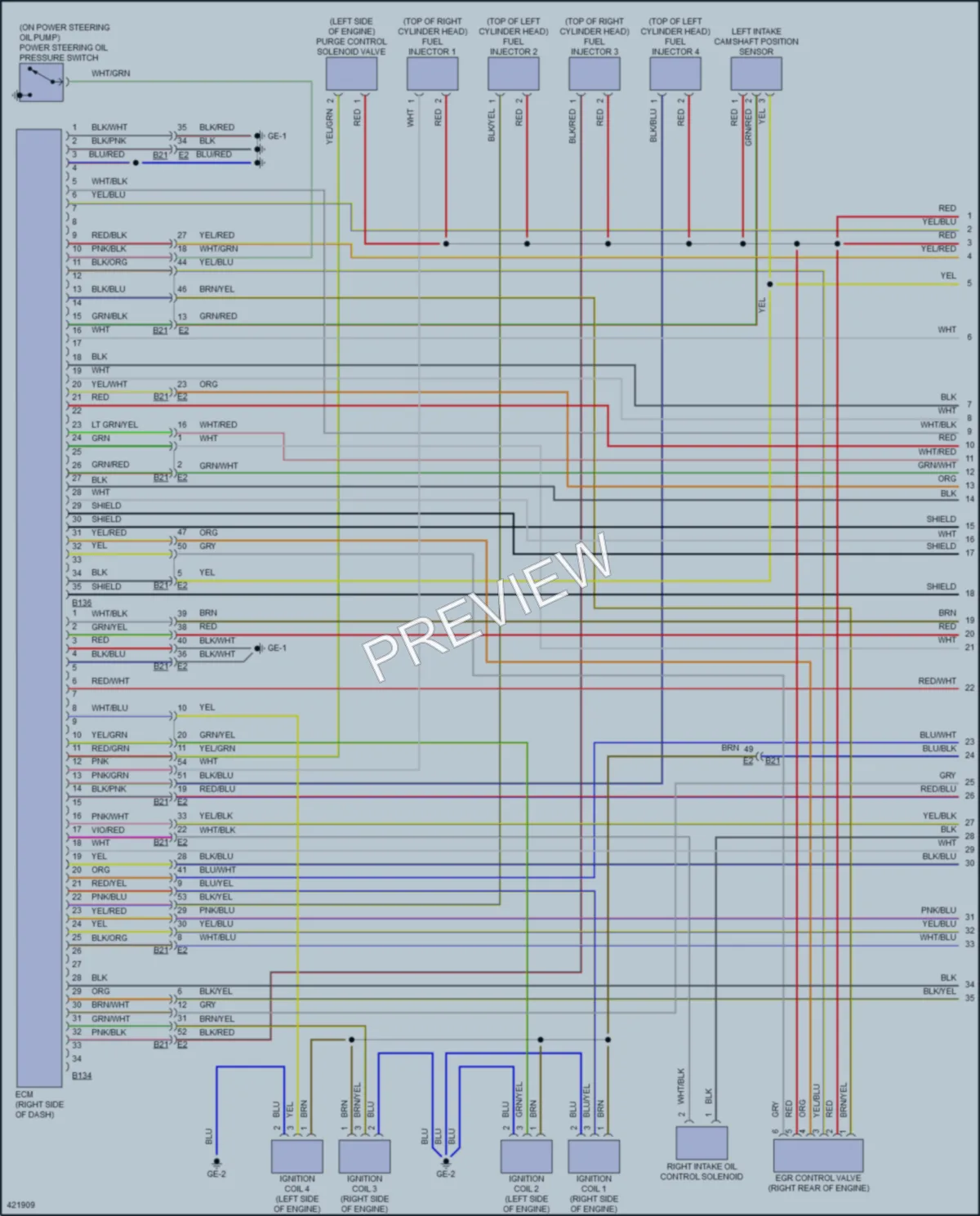 2014 Subaru Outback Engine Performance wiring diagram preview