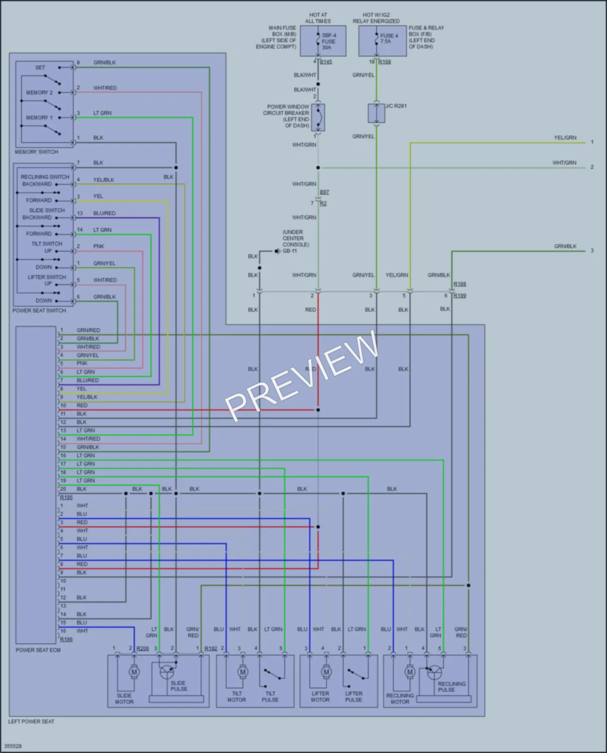 2014 Subaru Tribeca Memory Systems wiring diagram preview