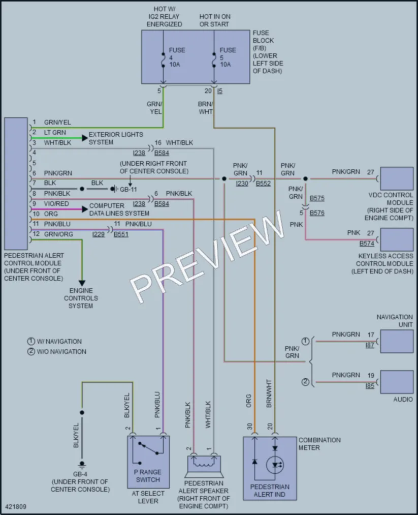 2014 Subaru XVCrosstrek Active Bodyworks wiring diagram preview