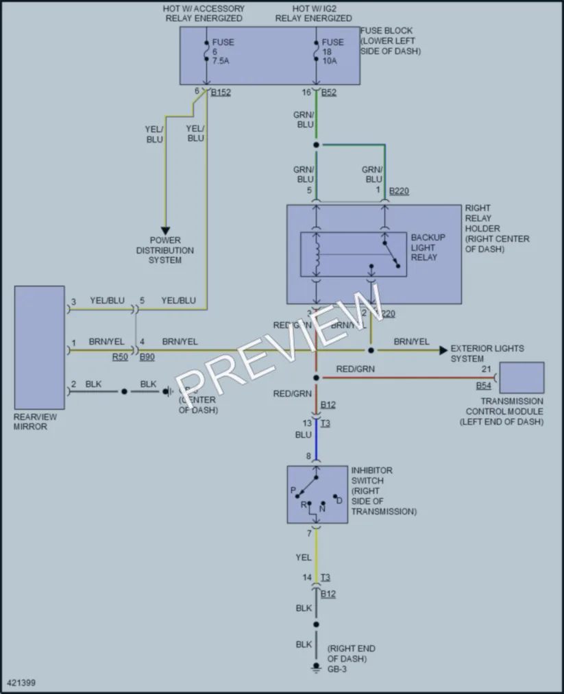 2014 Subaru XVCrosstrek Power Mirrors wiring diagram preview