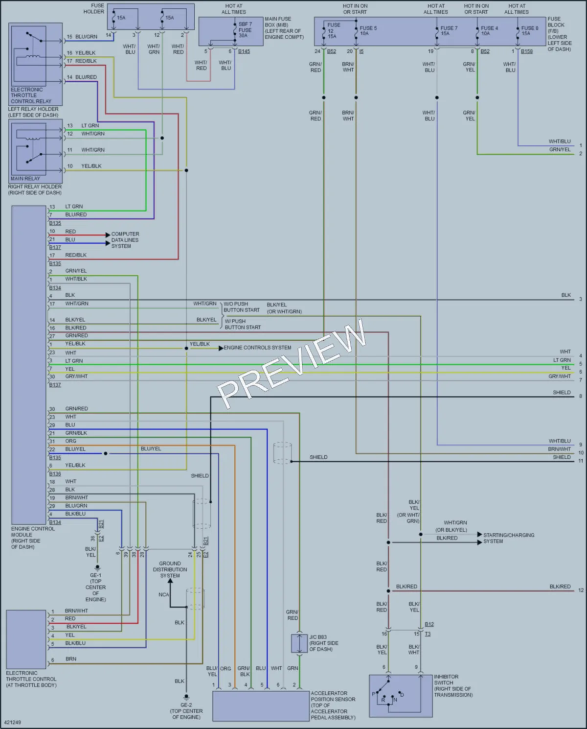 2014 Subaru XVCrosstrekHybrid Cruise Control wiring diagram preview