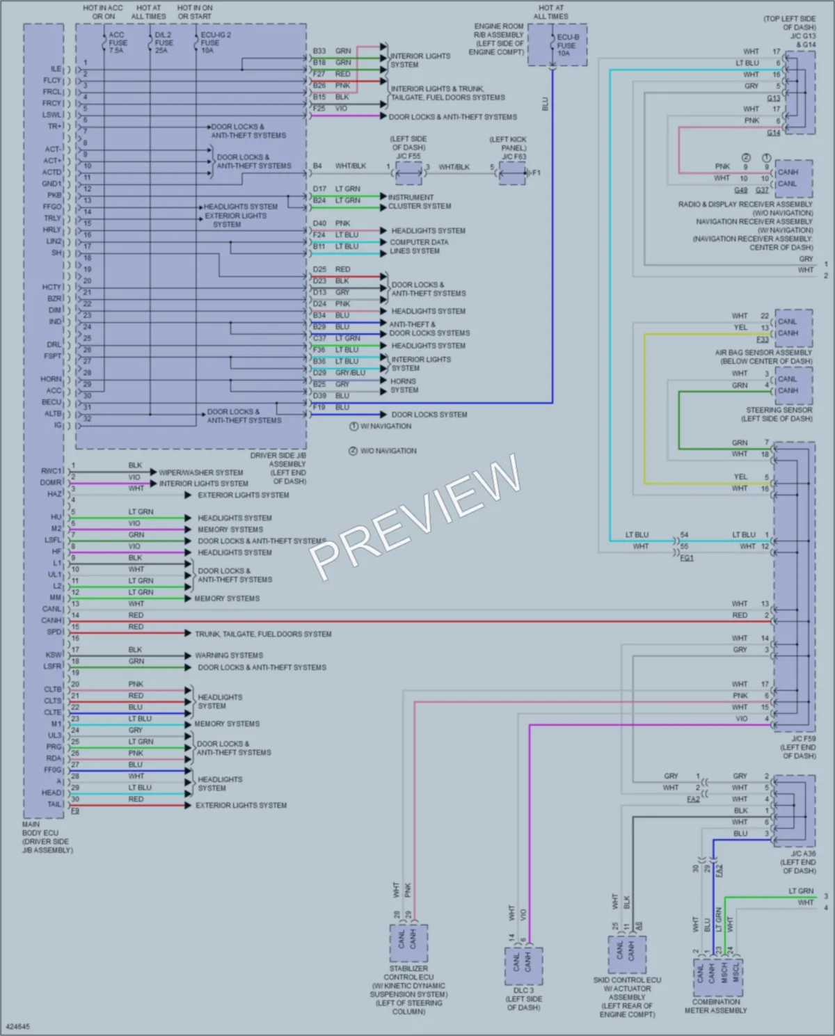 2014 Toyota 4Runner Body Control Modules wiring diagram preview