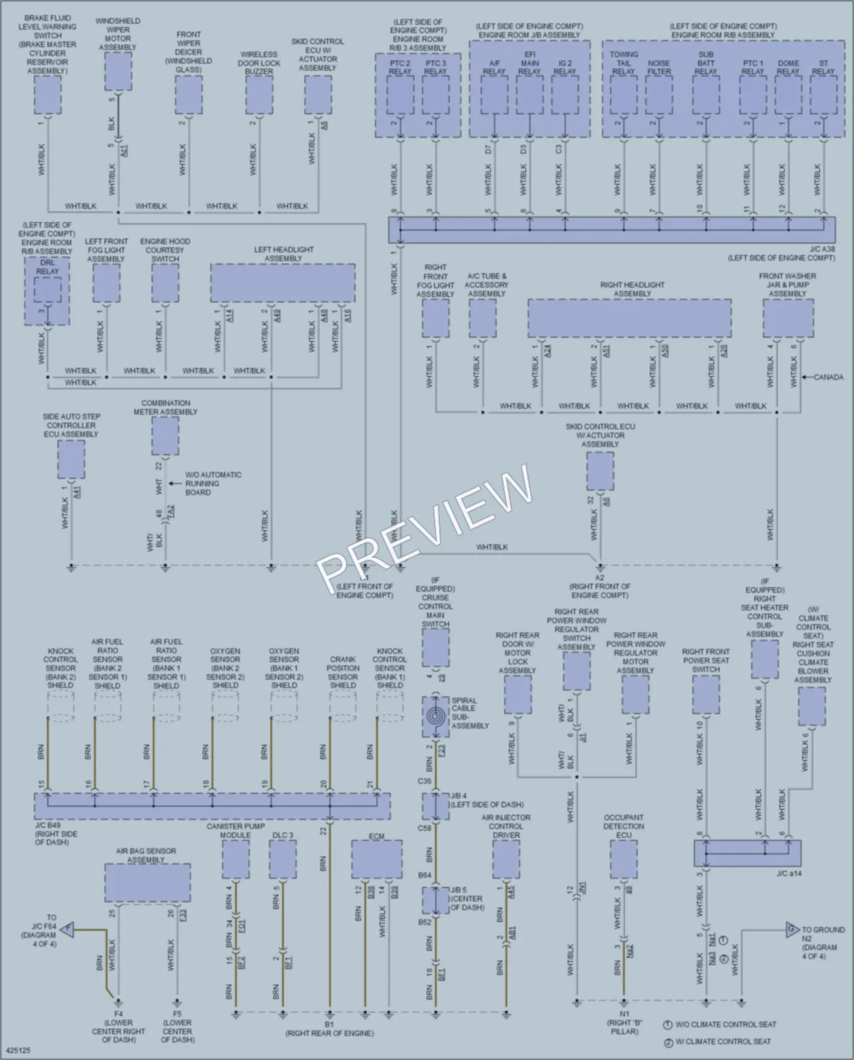 2014 Toyota 4Runner Ground Distribution wiring diagram preview