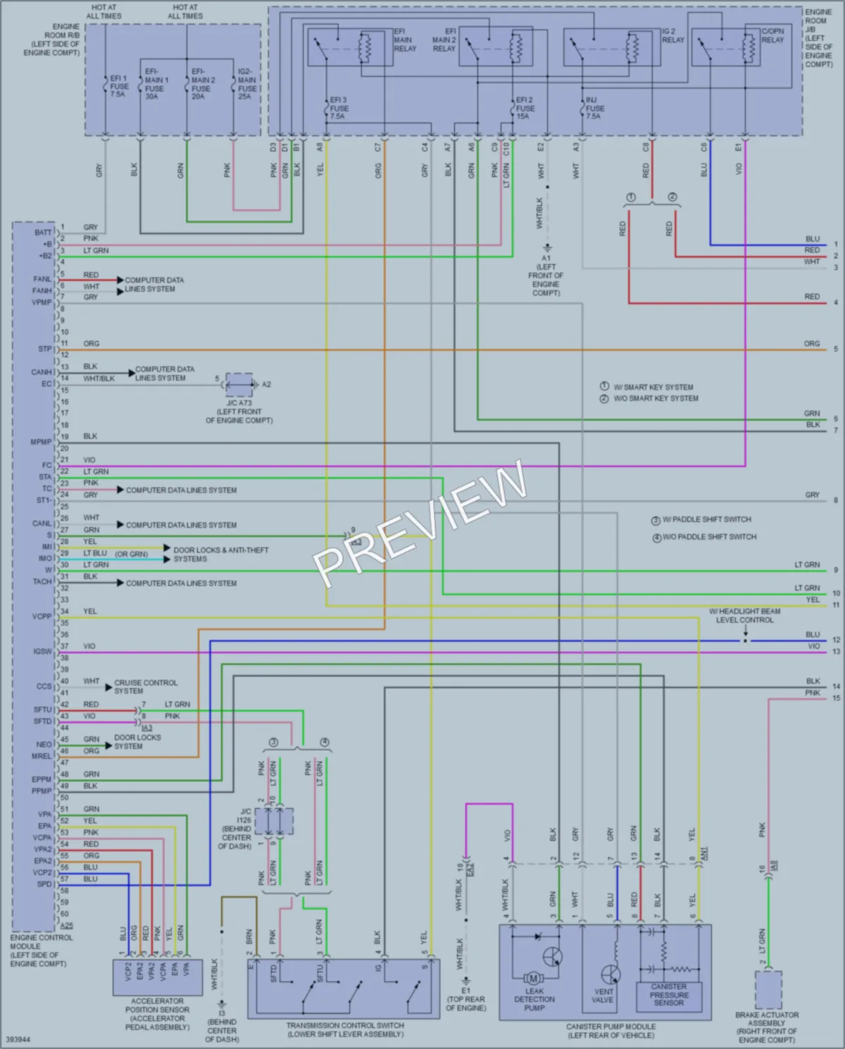 2014 Toyota Camry Engine Performance wiring diagram preview