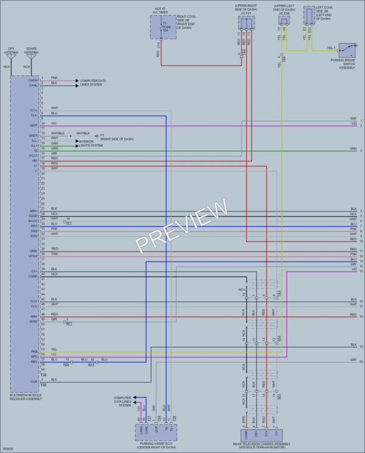 2014 Toyota LandCruiser Navigation wiring diagram preview
