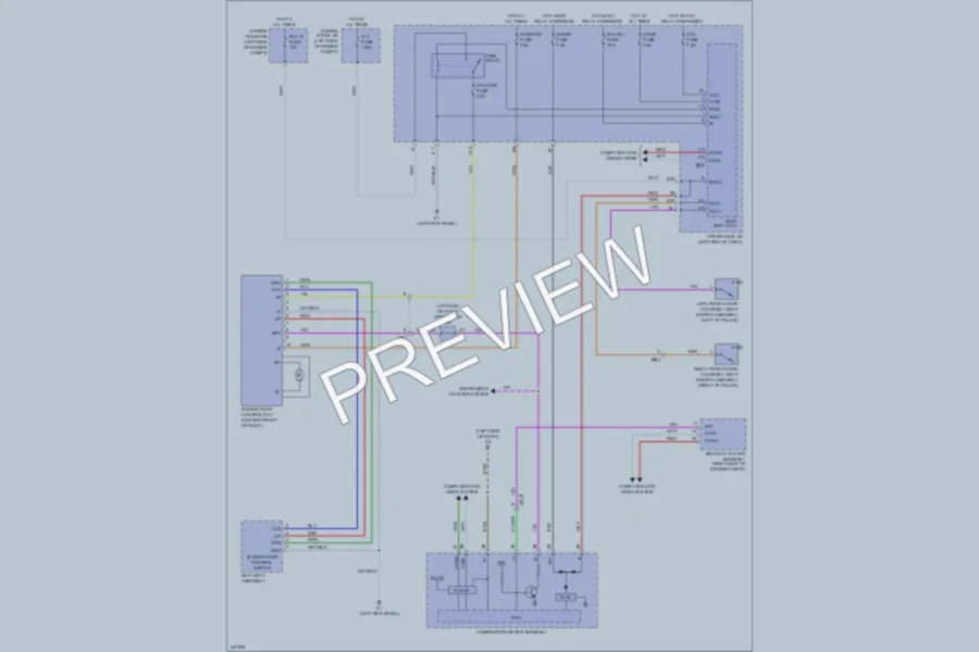 2014 Toyota Matrix Power Top Sunroof wiring diagram preview