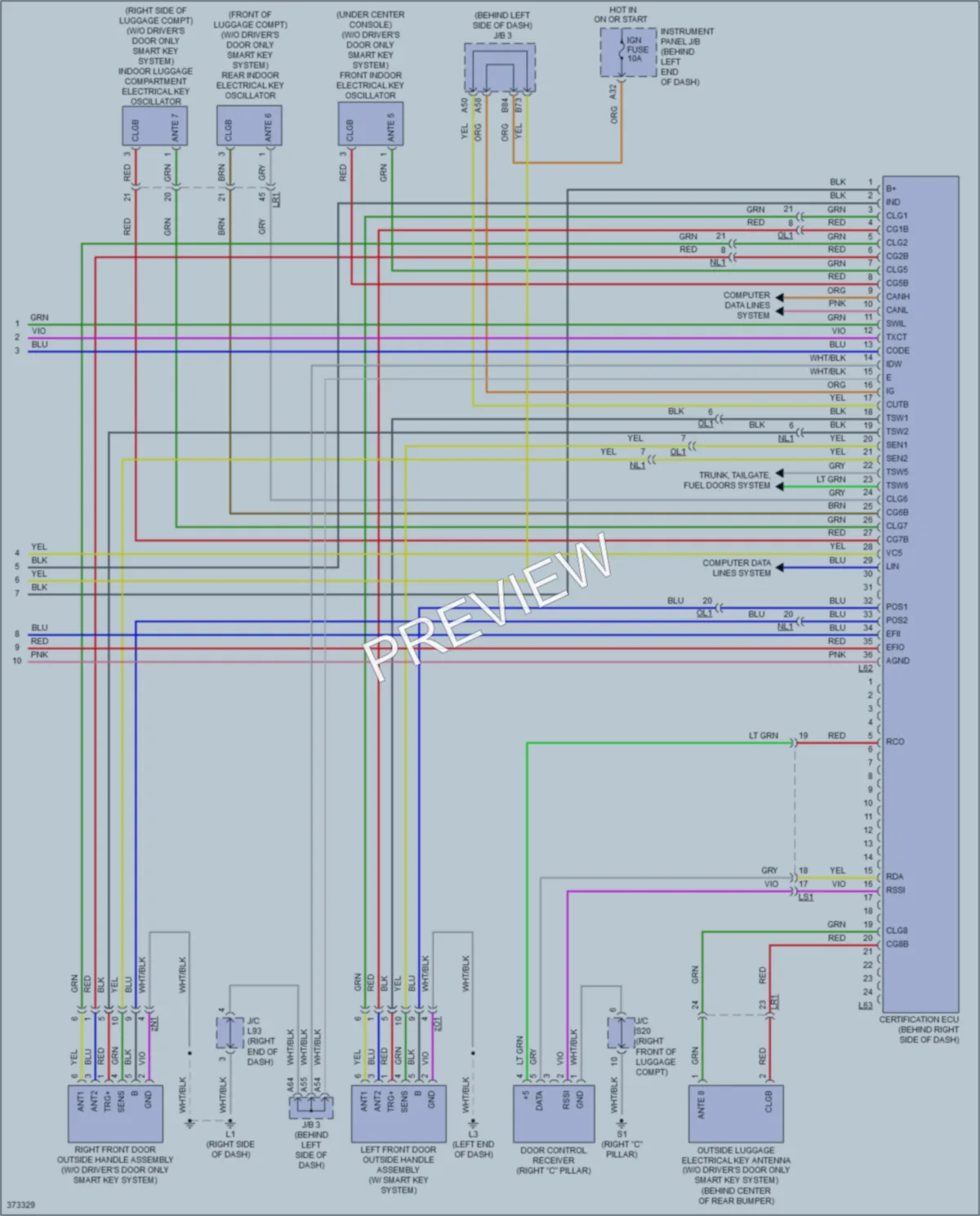 2014 Toyota Plug In Anti Theft wiring diagram preview