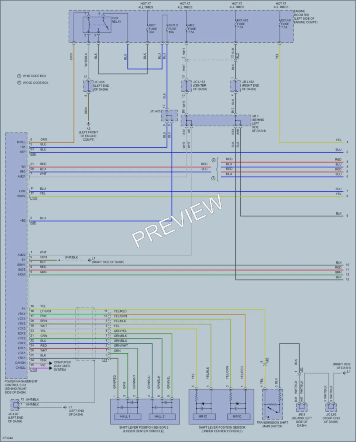 2014 Toyota Plug In Power Door Locks wiring diagram preview