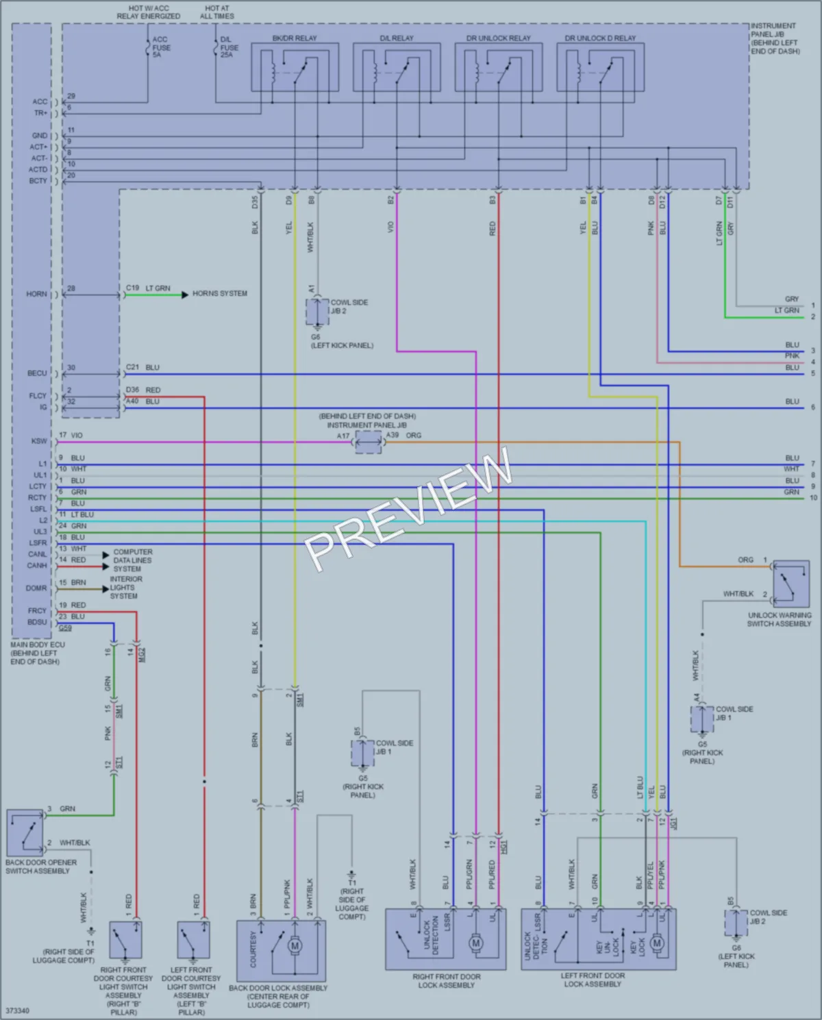 2014 Toyota Priusc Anti Theft wiring diagram preview