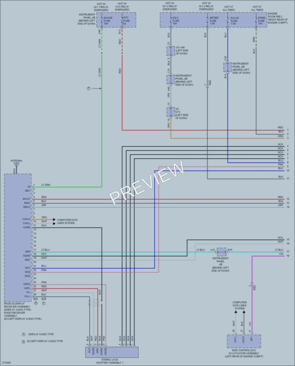 2014 Toyota Priusc Navigation wiring diagram preview