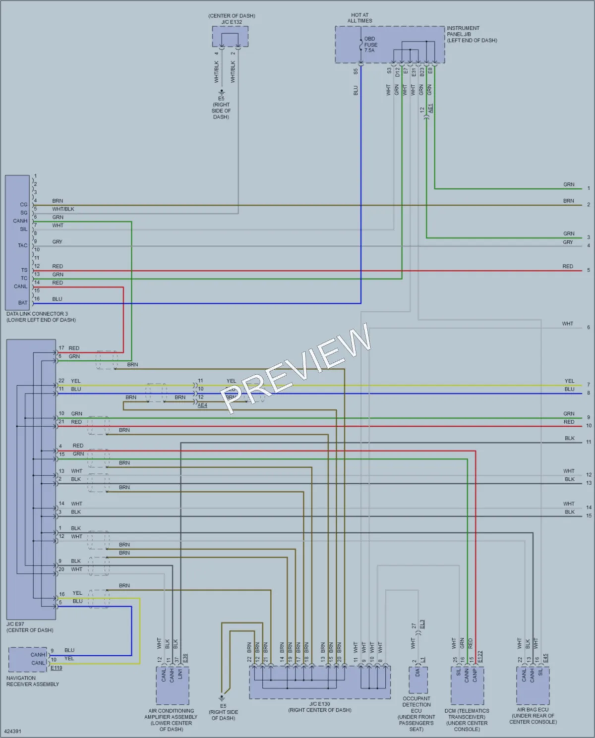2014 Toyota RAV4 Computer Data Lines wiring diagram preview