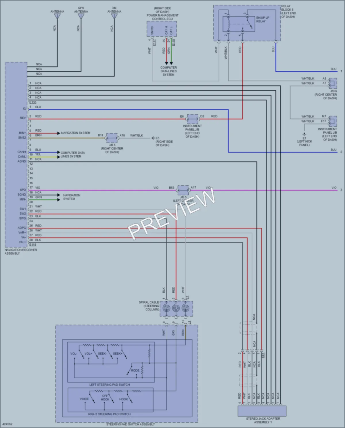 2014 Toyota RAV4 Radio wiring diagram preview