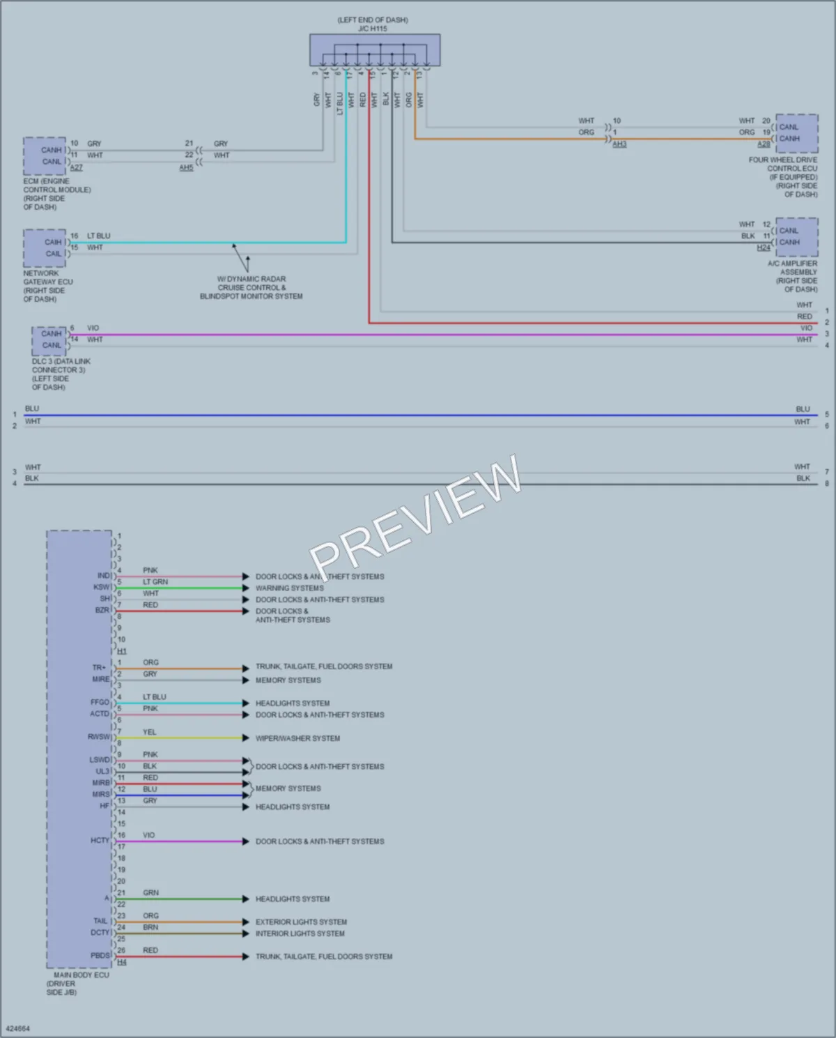 2014 Toyota Sequoia Body Control Modules wiring diagram preview