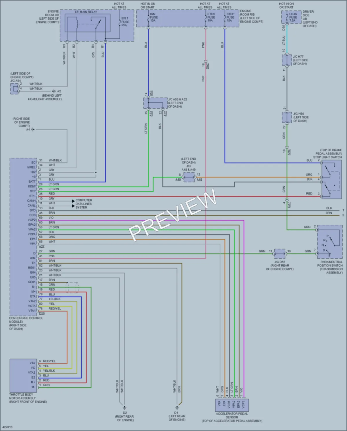 2014 Toyota Sequoia Cruise Control wiring diagram preview
