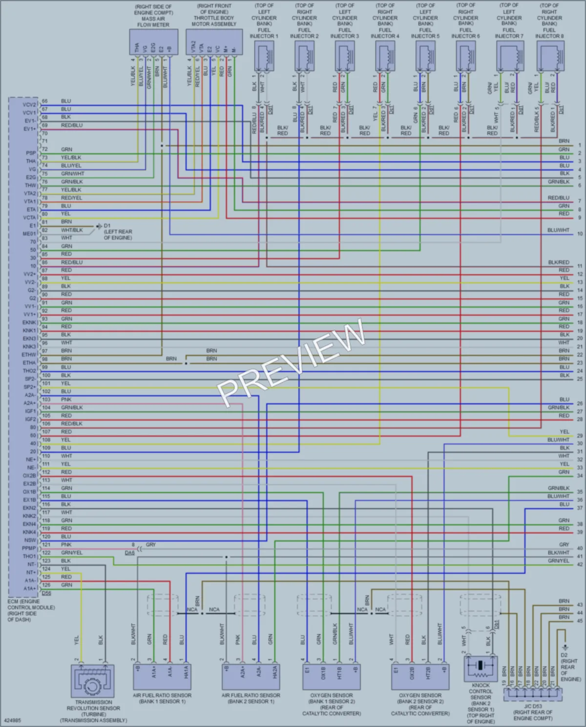 2014 Toyota Sequoia Engine Performance wiring diagram preview