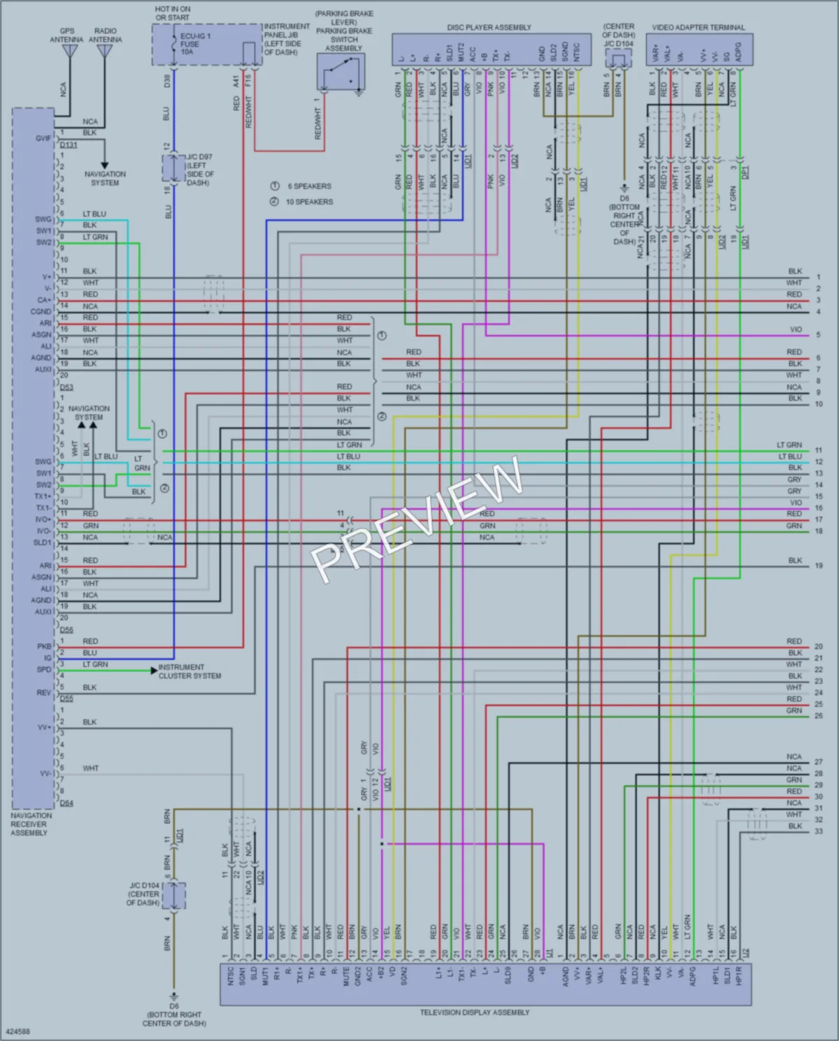 2014 Toyota Sienna Radio wiring diagram preview