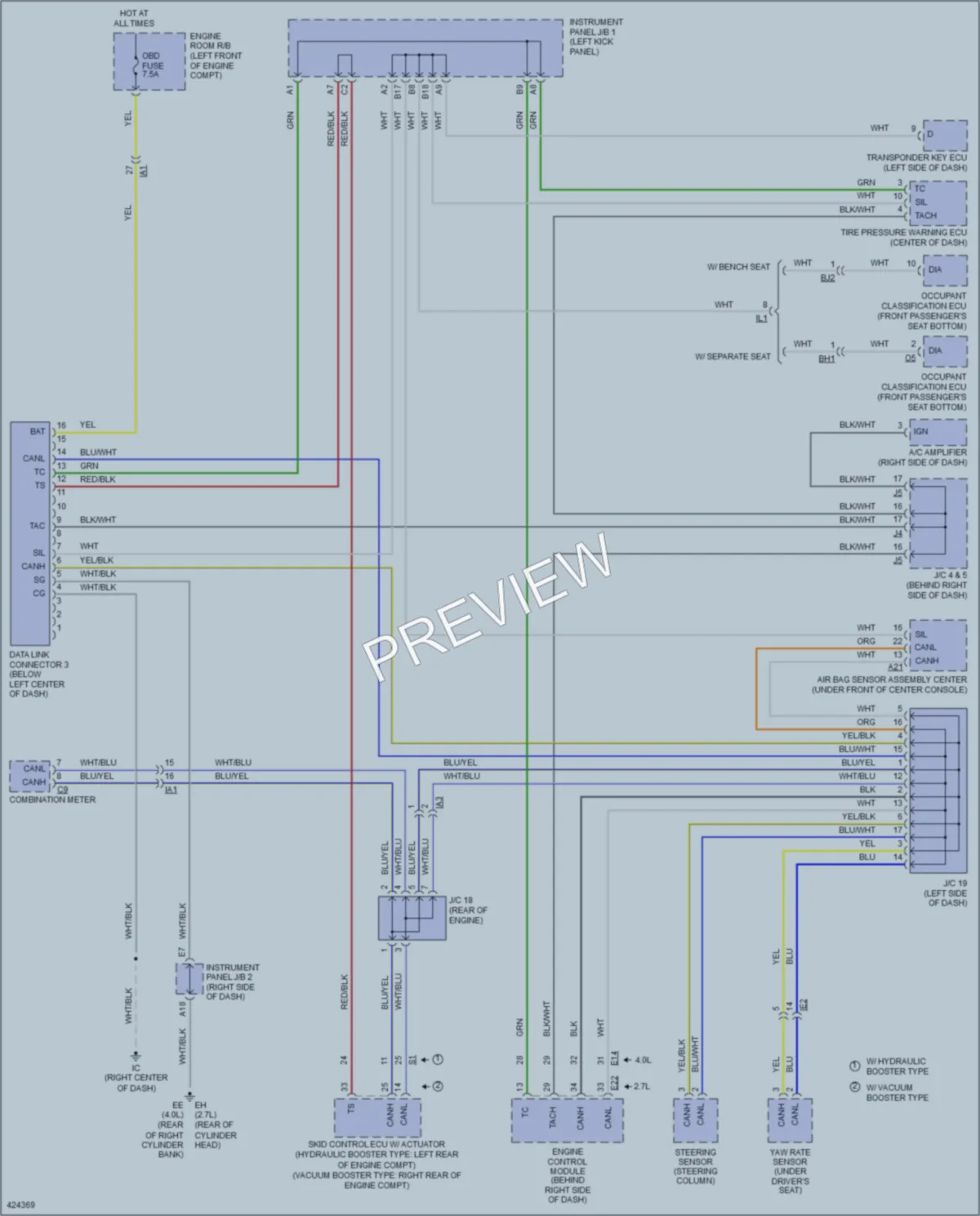 2014 Toyota Tacoma Computer Data Lines wiring diagram preview