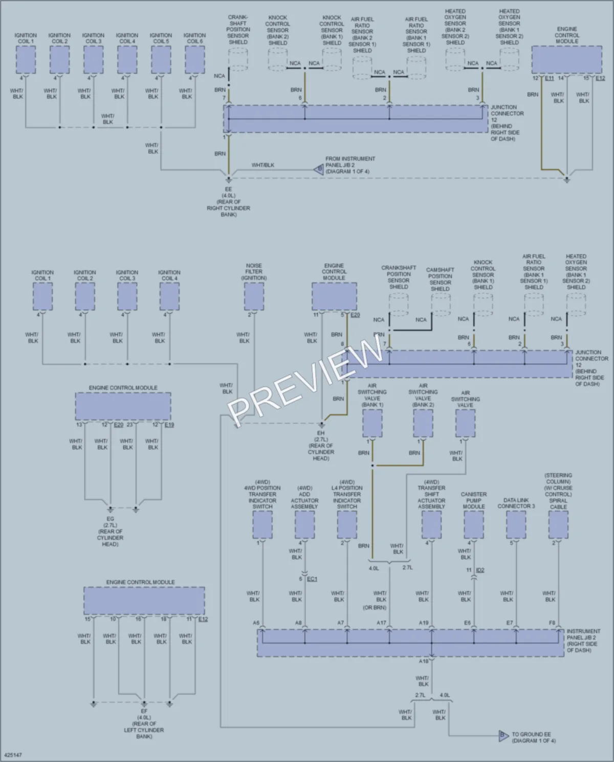 2014 Toyota Tacoma Ground Distribution wiring diagram preview
