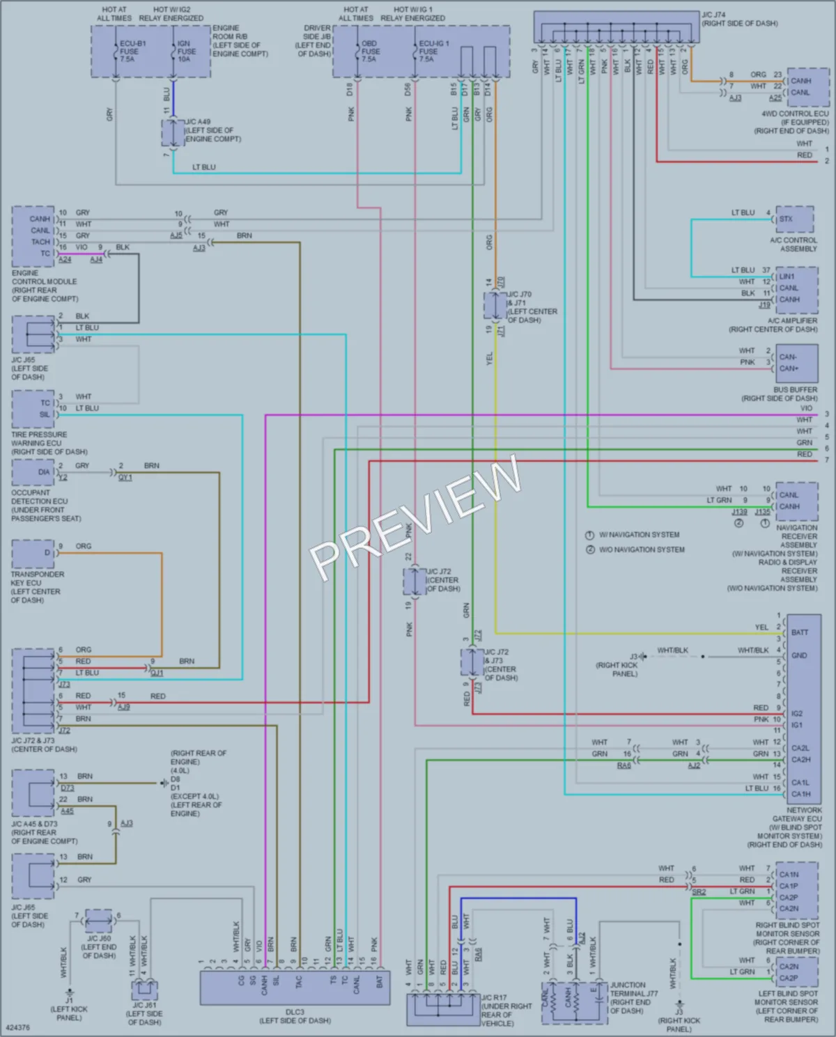 2014 Toyota Tundra Computer Data Lines wiring diagram preview