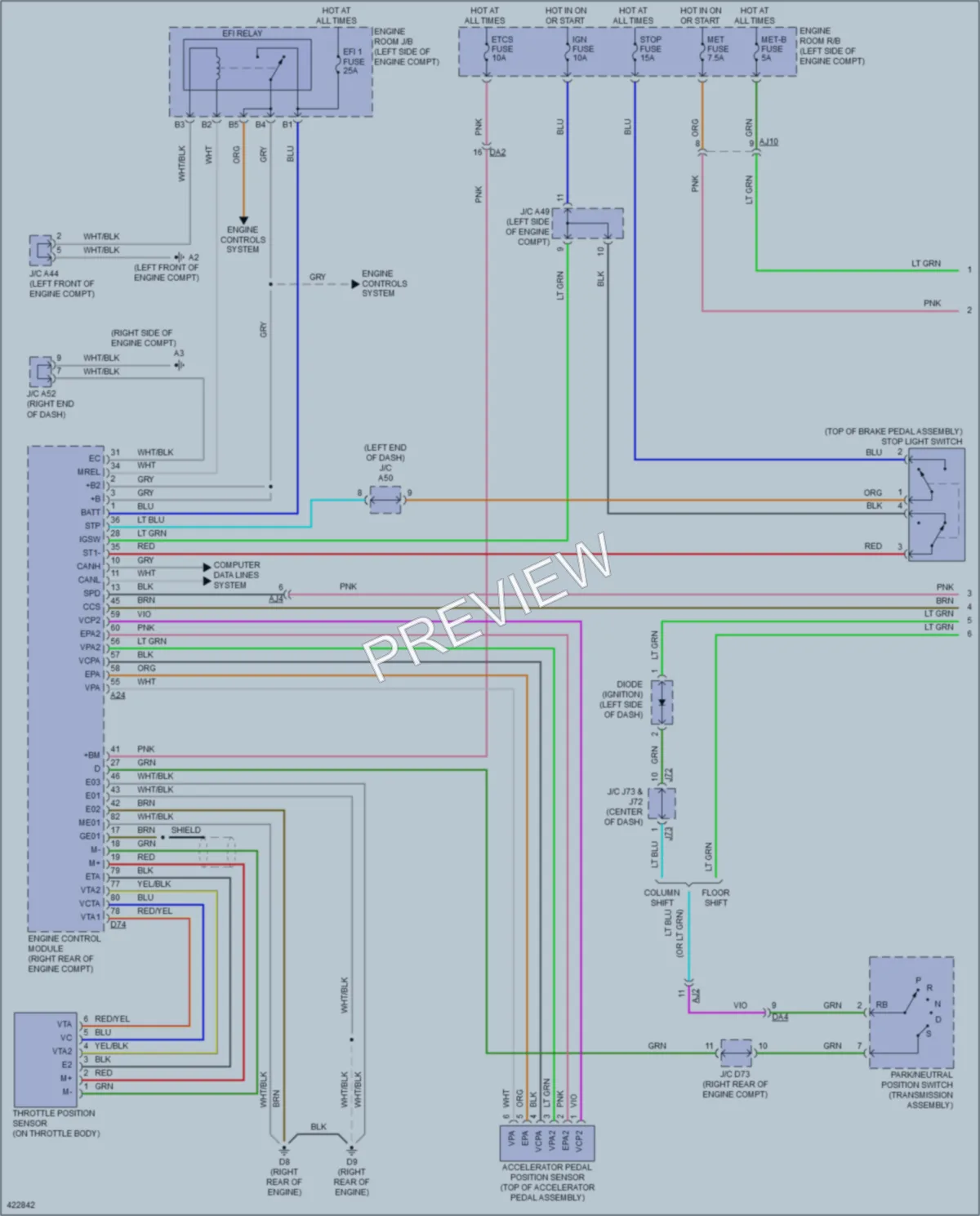2014 Toyota Tundra Cruise Control wiring diagram preview