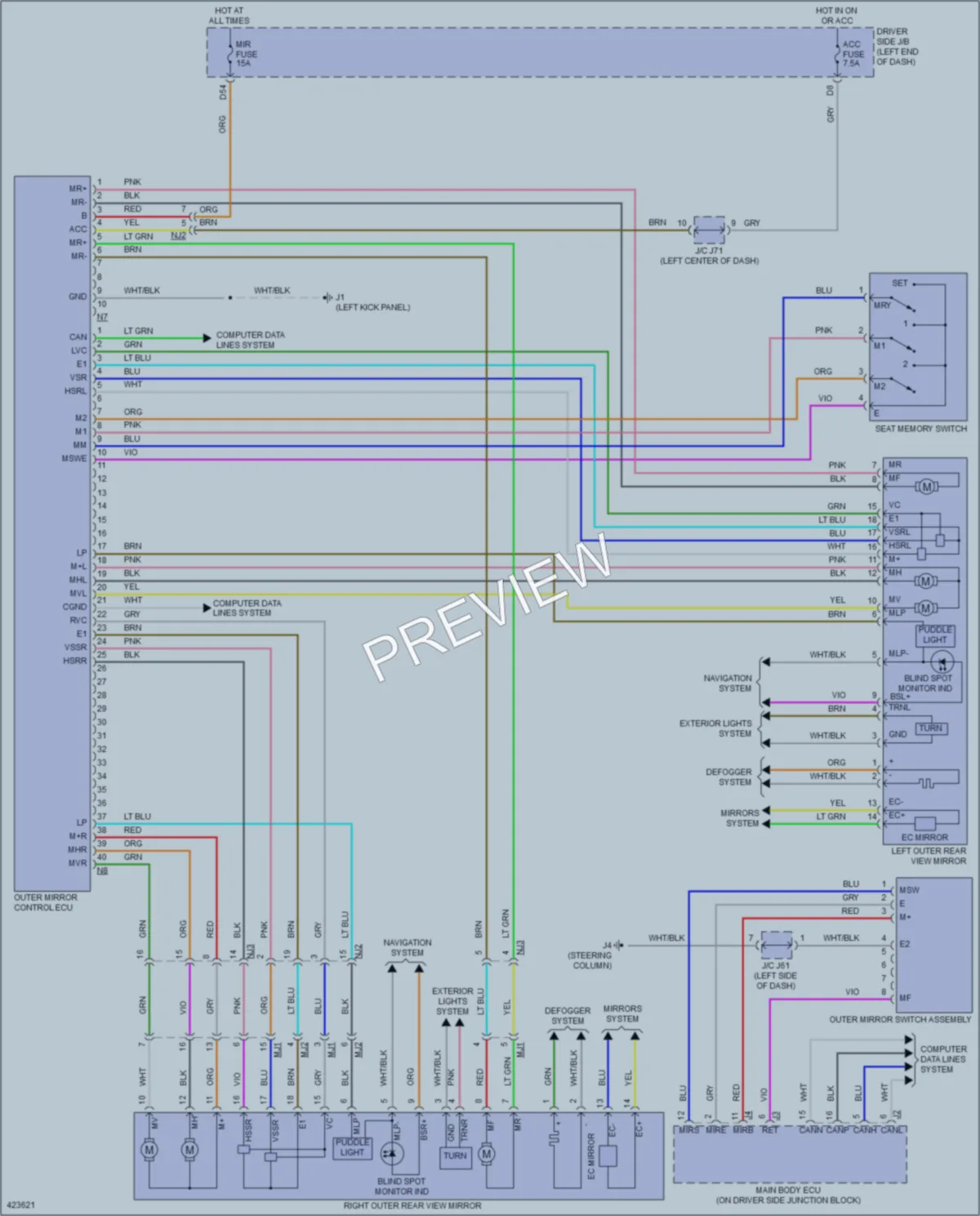 2014 Toyota Tundra Memory Systems wiring diagram preview