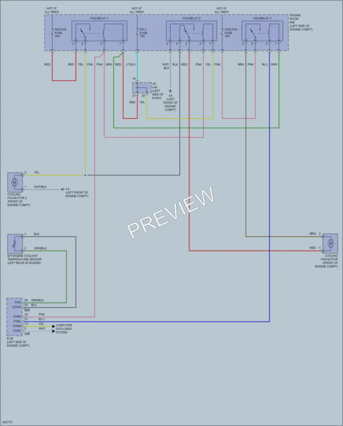 2014 Toyota Venza Cooling Fan wiring diagram preview