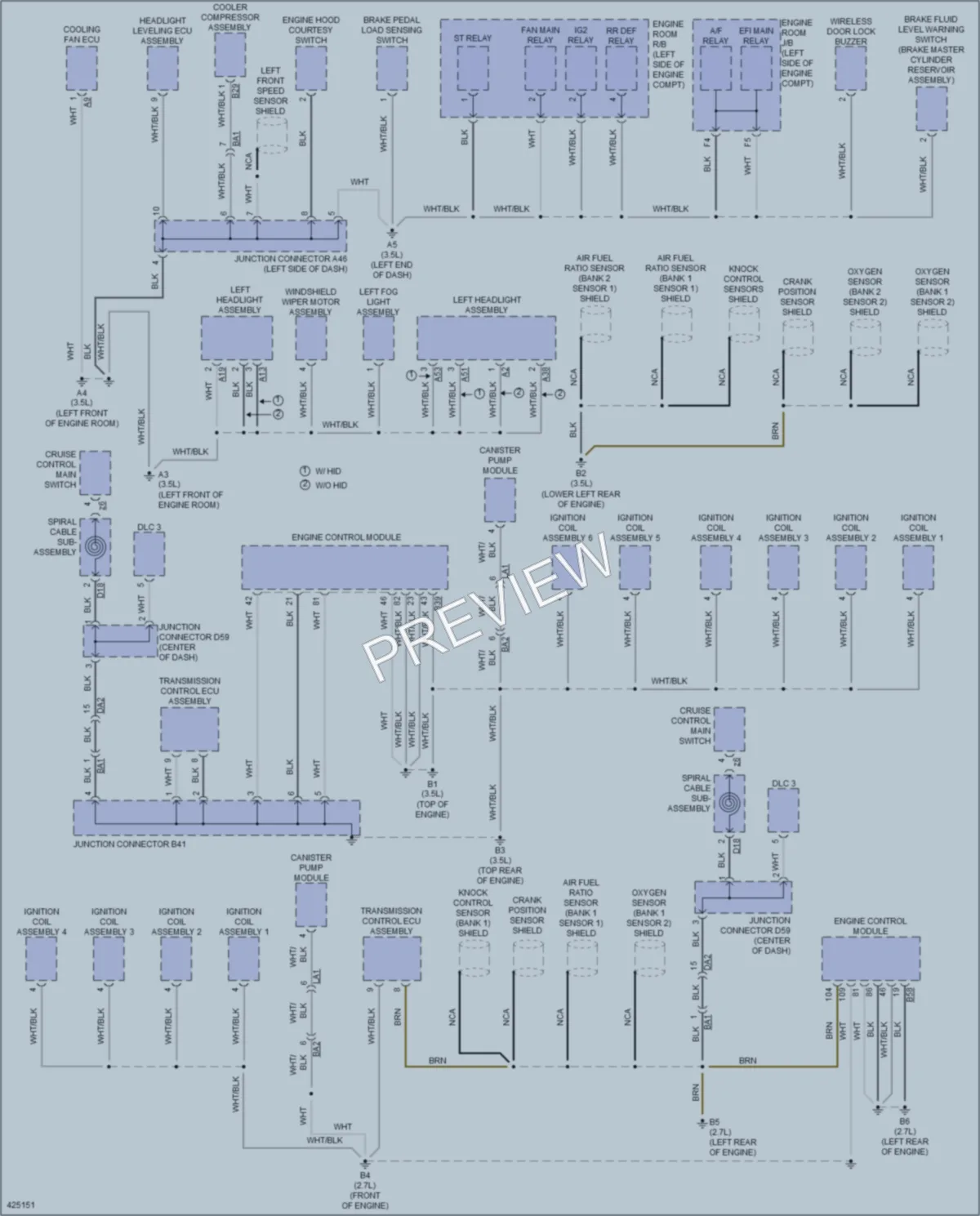 2014 Toyota Venza Ground Distribution wiring diagram preview