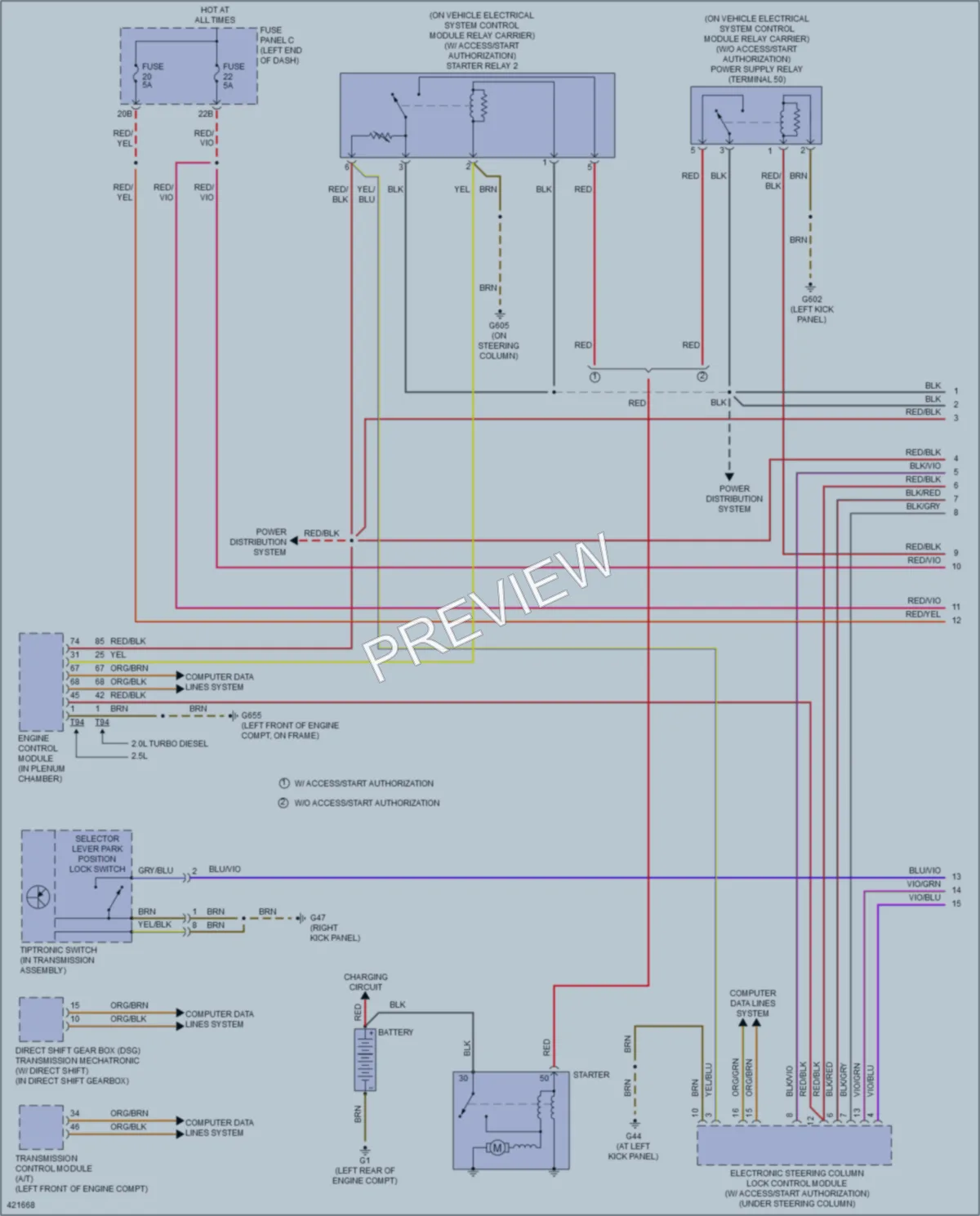 2014 Volkswagen Beetle Starting Charging wiring diagram preview