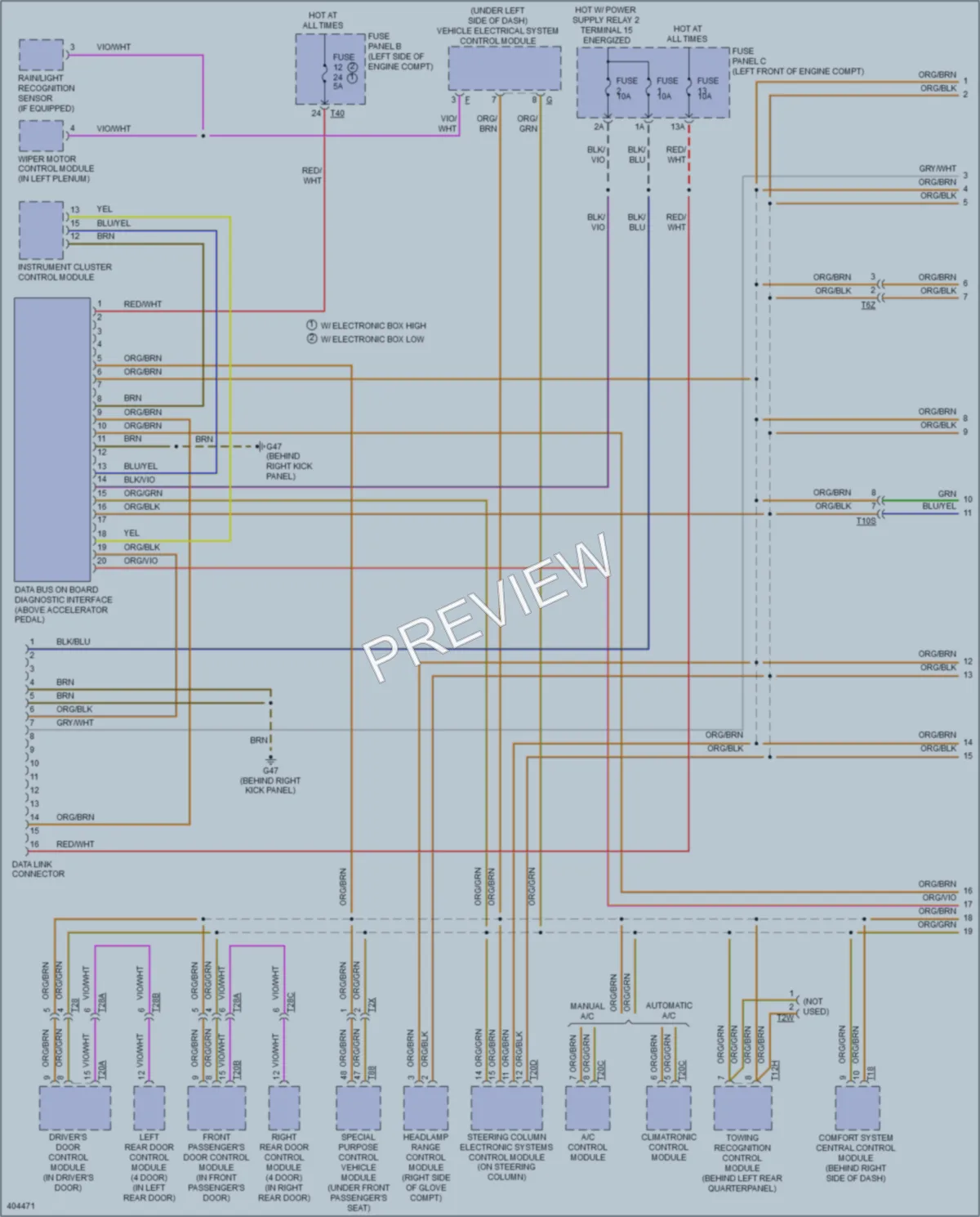 2014 Volkswagen GTI Computer Data Lines wiring diagram preview
