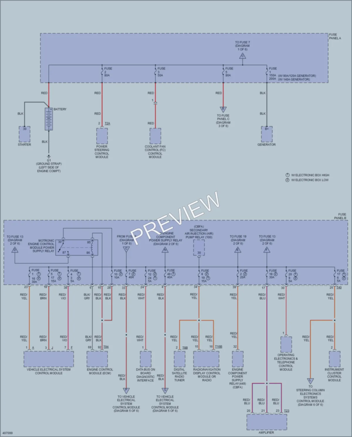 2014 Volkswagen GTI Power Distribution wiring diagram preview