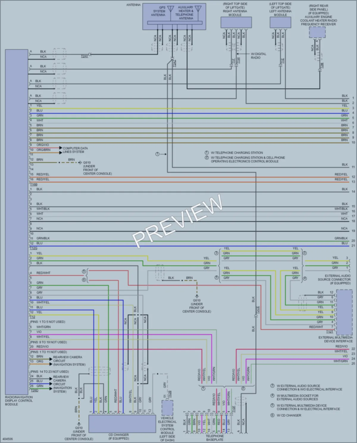 2014 Volkswagen Golf Navigation wiring diagram preview