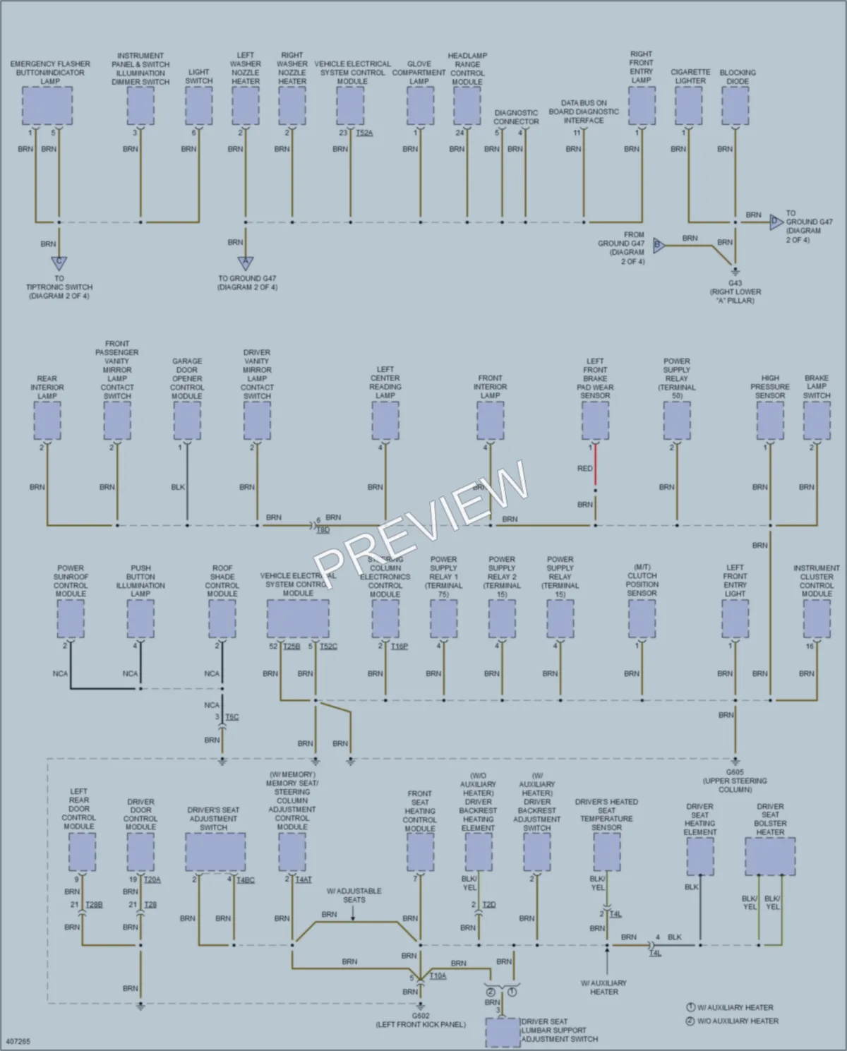 2014 Volkswagen 4D Wagon Ground Distribution wiring diagram preview